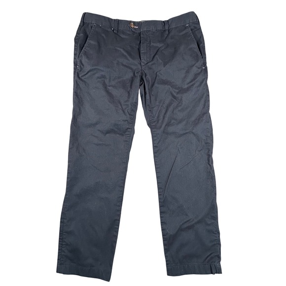 Ted Baker London Men's 36R Navy Blue Houndstooth Casual Chino Pants Trousers - Picture 1 of 8